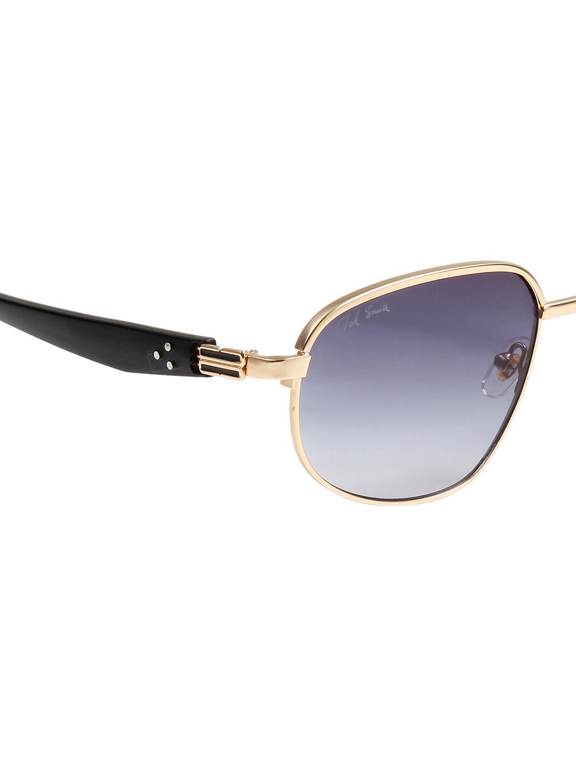 ted smith unisex aesthetic-bold gold-purple aviator sunglasses with uv protected lens - 21998736 - Standard Image - 5