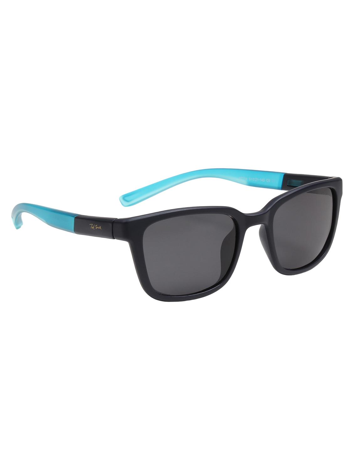 ted smith unisex aesthetic-brat black sports sunglasses with polarized lens - 21998743 - Standard Image - 3