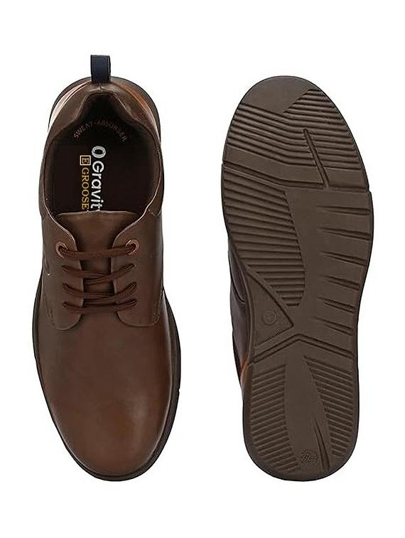 egroose men's 0 gravity genuine leather premium quality derby - 21998749 - Standard Image - 3