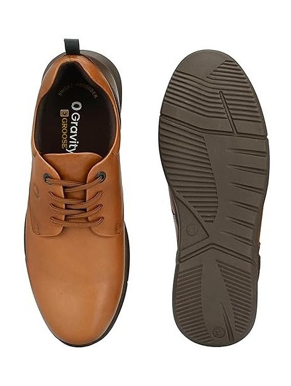 egroose men's 0 gravity genuine leather premium quality derby - 21998750 - Standard Image - 3
