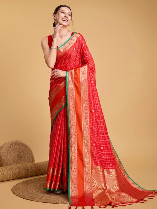women self design banarasi saree with blouse - 21998772 -  Standard Image - 0