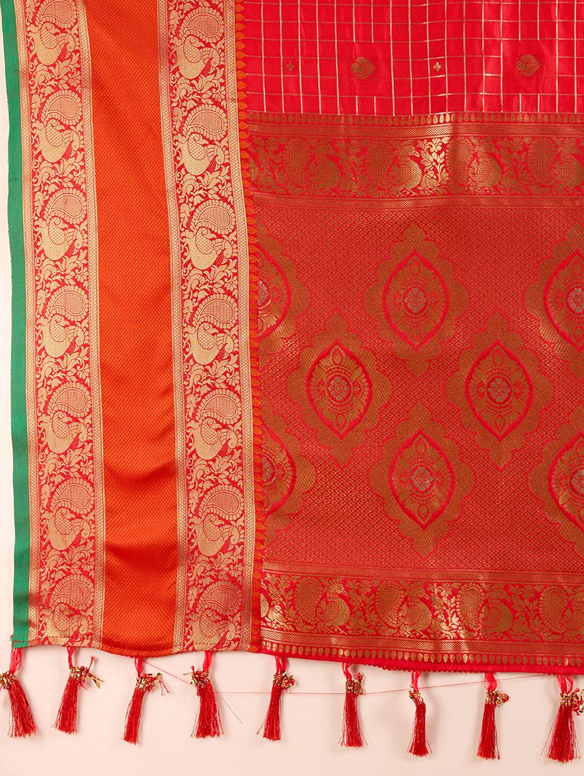 women self design banarasi saree with blouse - 21998772 - Standard Image - 3