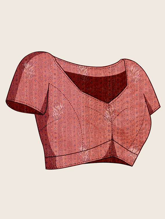 women printed casual wear saree with blouse - 21998804 -  Standard Image - 3