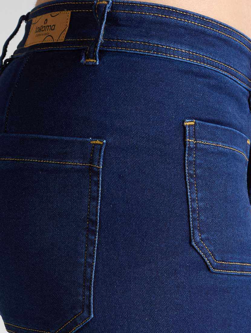 women solid mid rise straight jean - 21998818 -  Standard Image - 5
