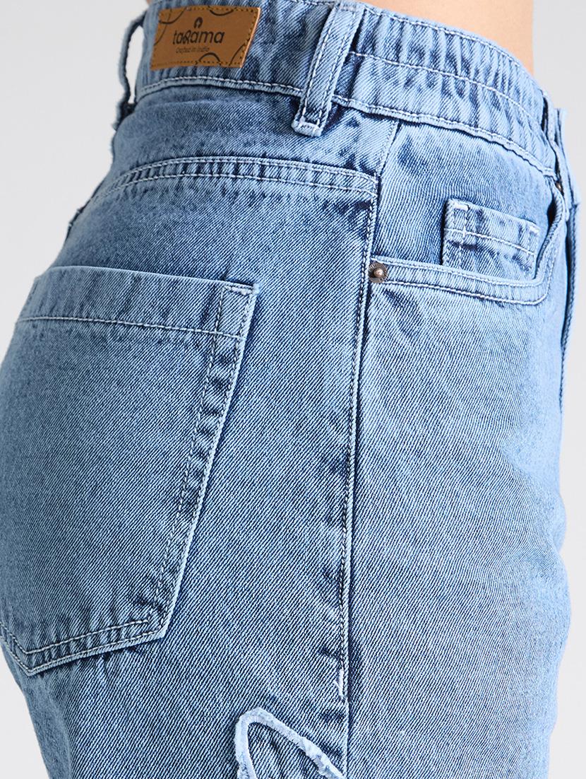 women light blue high rise wide leg jeans - 21998828 - Standard Image - 5