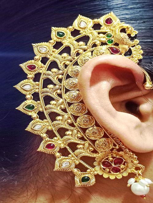 women gold metal earcuff  - 21998835 -  Standard Image - 0