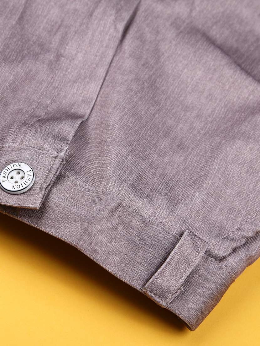 boys checkered long sleeve trouser shirt with waistcoat set - 21998974 -  Standard Image - 5