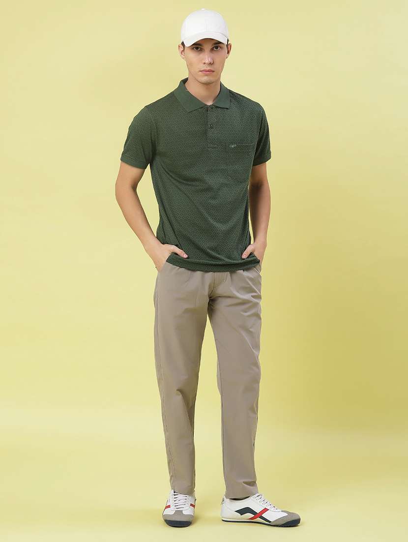 men printed short sleeve regular fit polo t-shirt - 21998990 -  Standard Image - 3