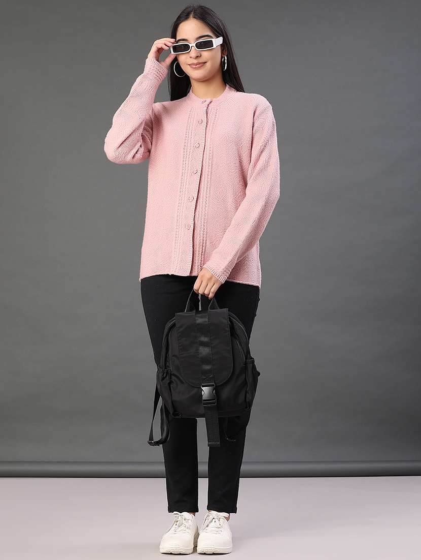 Women Self Designed Long Sleeve Cardigan - 21999020 -  Standard Image - 5