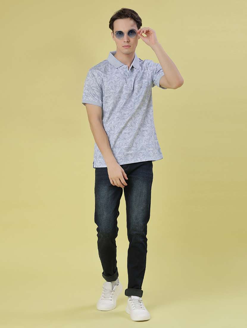 men printed short sleeve regular fit polo t-shirt - 21999114 -  Standard Image - 3