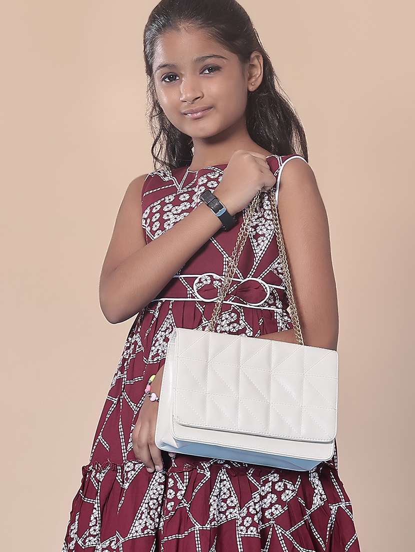 girls printed round neck frock  - 21999179 -  Standard Image - 3