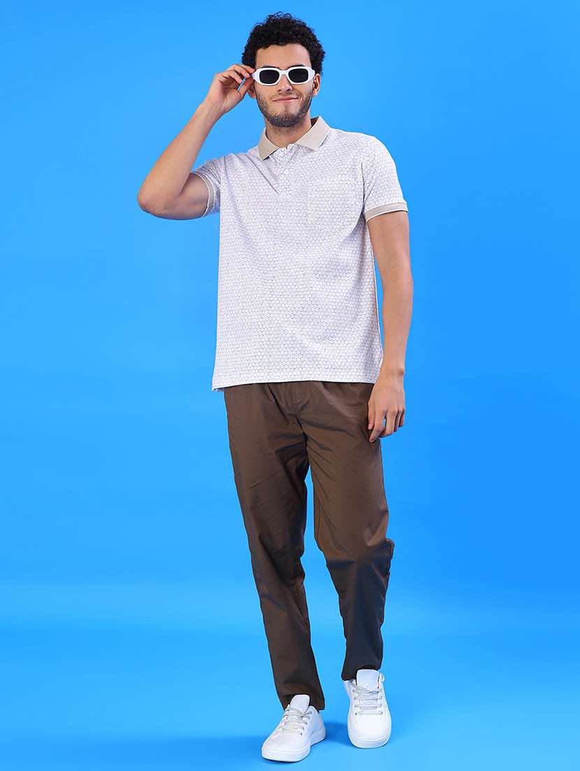 men printed short sleeve regular fit polo t-shirt - 21999275 -  Standard Image - 3