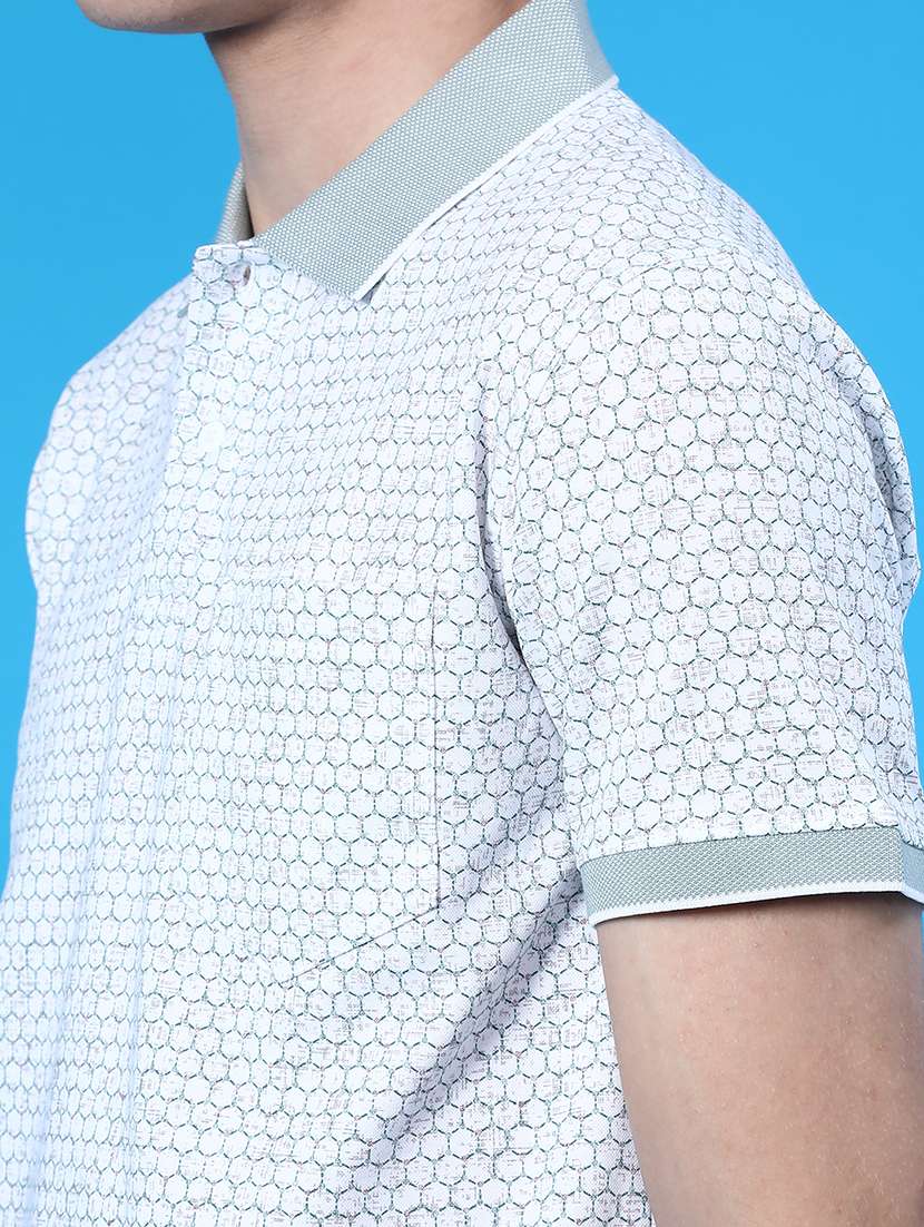 men printed short sleeve regular fit polo t-shirt - 21999279 -  Standard Image - 3