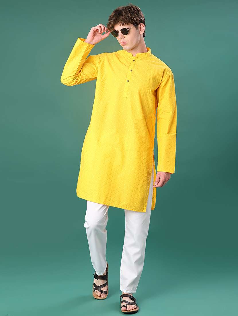 men long sleeve kurta and pyjama set
