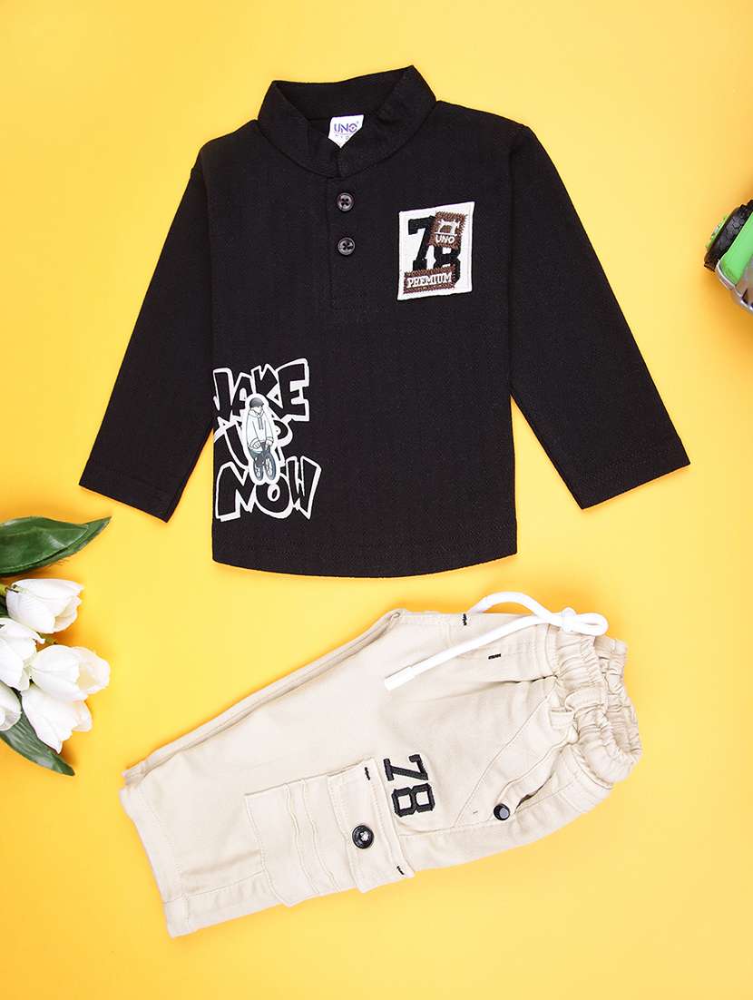 kids printed full length co-ord set