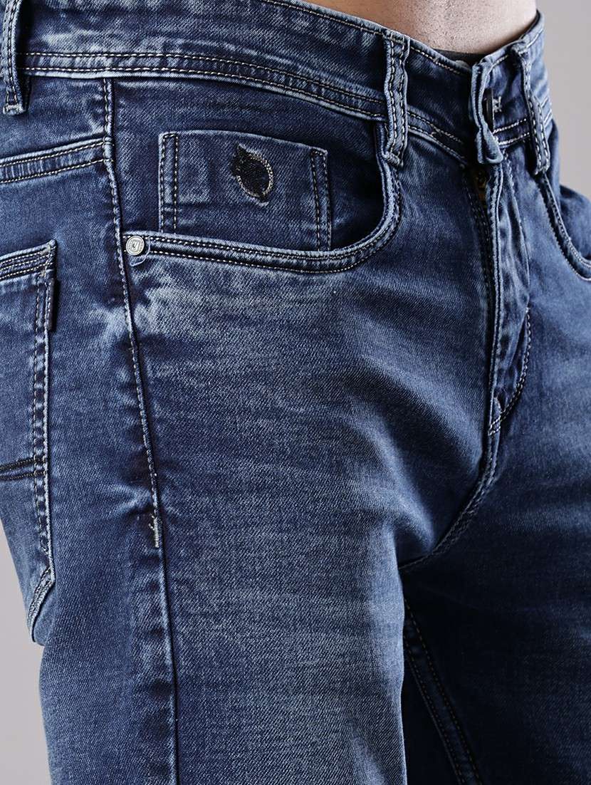 men solid mid rise slim fit jean - 21999491 -  Standard Image - 5