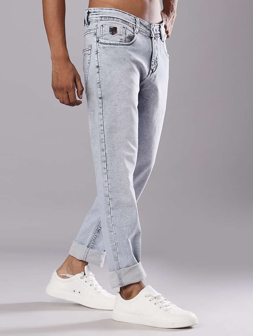 men washed mid rise full length jeans - 21999493 -  Standard Image - 3