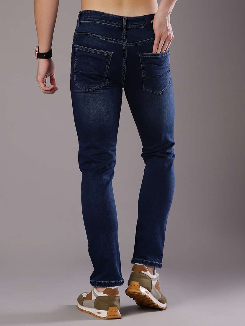 men washed mid rise full length jeans - 21999494 -  Standard Image - 3