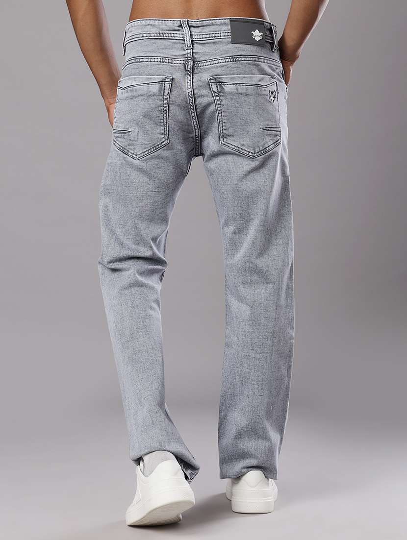 men washed mid rise full length jeans - 21999502 -  Standard Image - 3