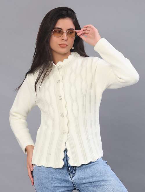 women self design long sleeve cardigan - 21999526 -  Standard Image - 0