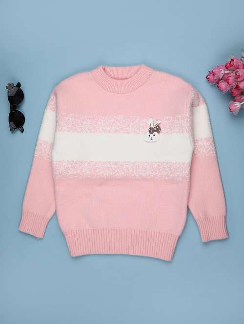 girls self design long sleeve sweater - 21999576 -  Standard Image - 0
