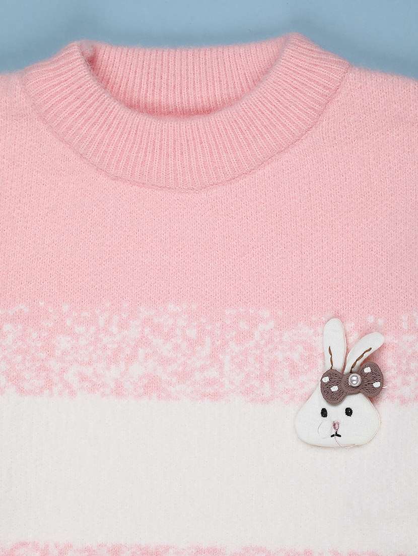 girls self design long sleeve sweater - 21999576 -  Standard Image - 3