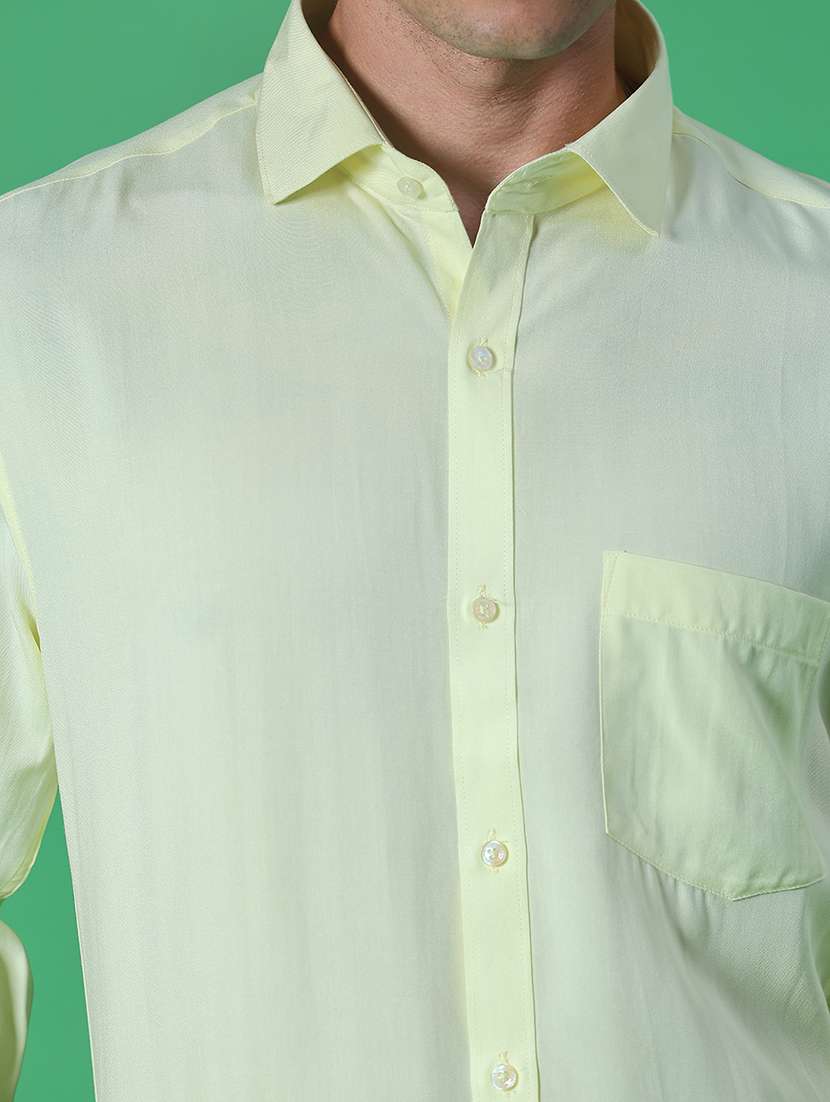 men solid long sleeve regular fit formal shirt - 21999580 -  Standard Image - 5