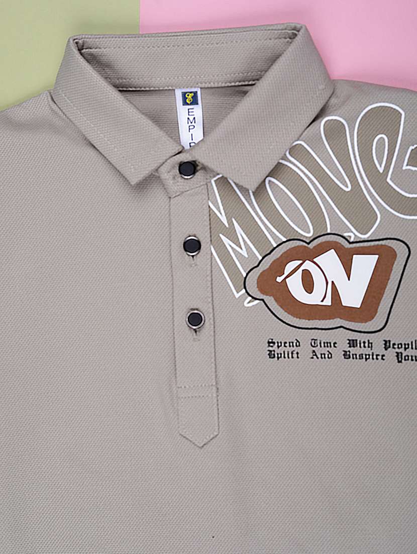 boys printed short sleeve polo t-shirt - 21999768 -  Standard Image - 3