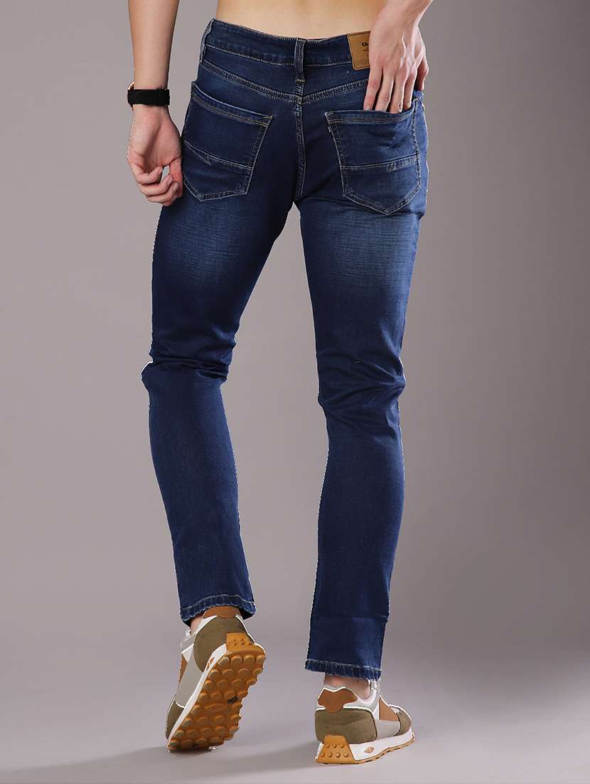 men washed mid rise full length jeans - 21999816 -  Standard Image - 3