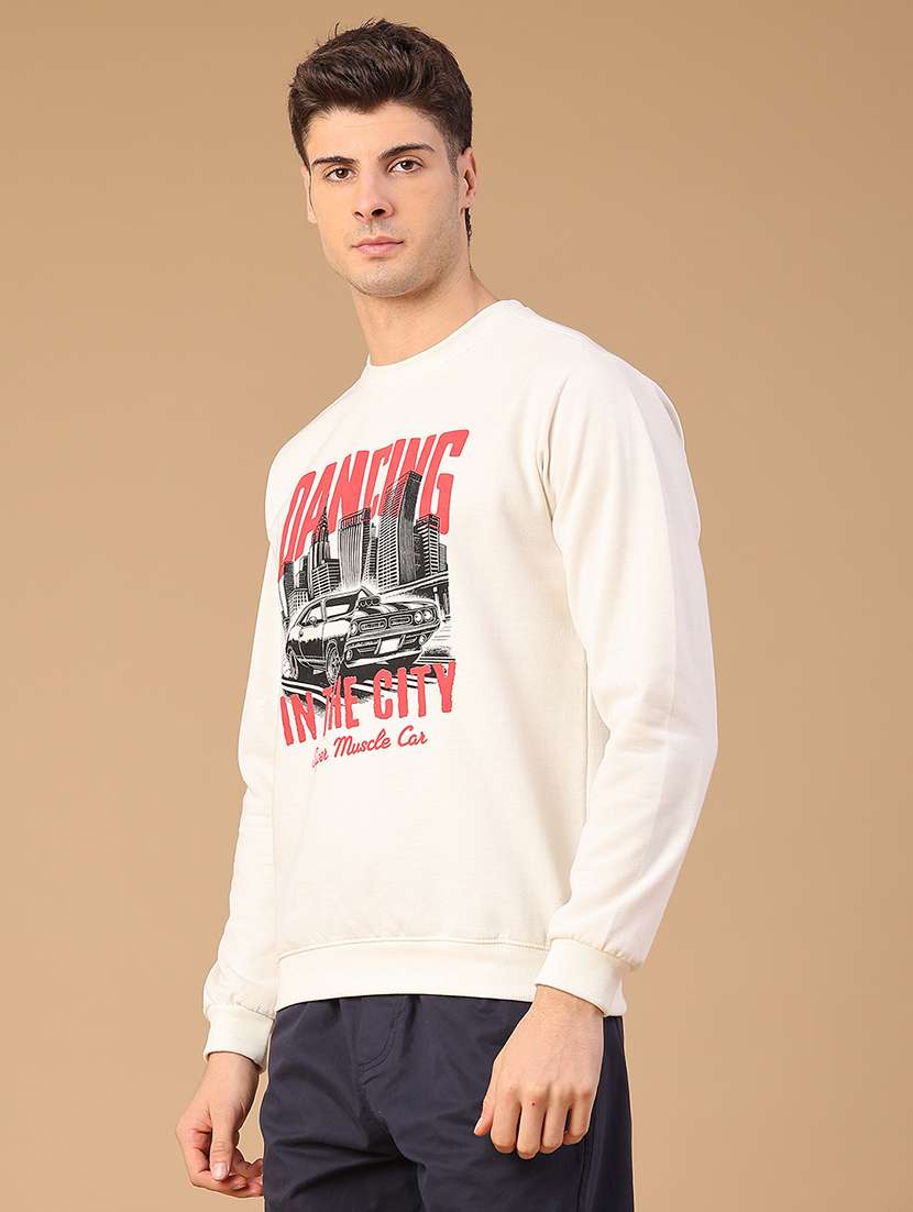 men printed long sleeve regular fit sweatshirt - 21999852 -  Standard Image - 3