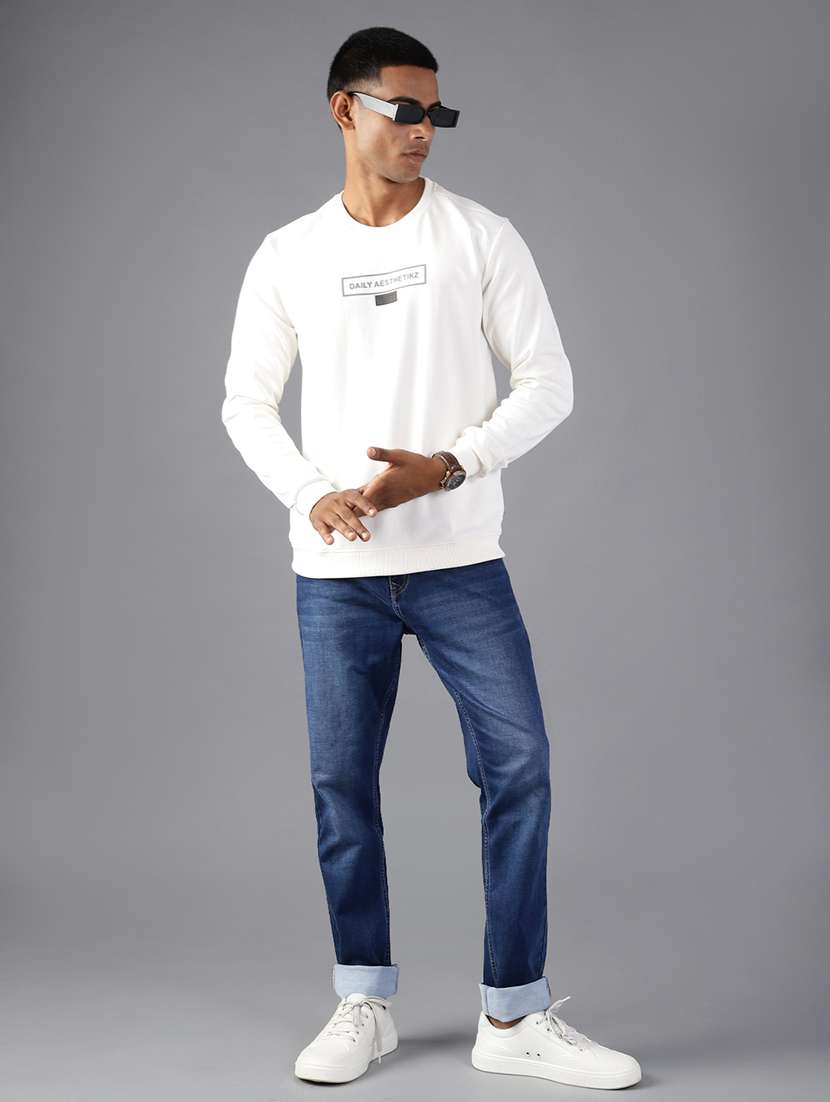 men solid mid rise slim fit jeans - 21999941 -  Standard Image - 3