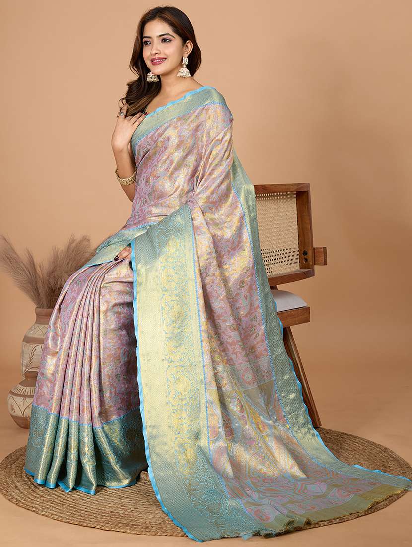 women self design kanjivaram saree with blouse - 21999988 - Standard Image - 3