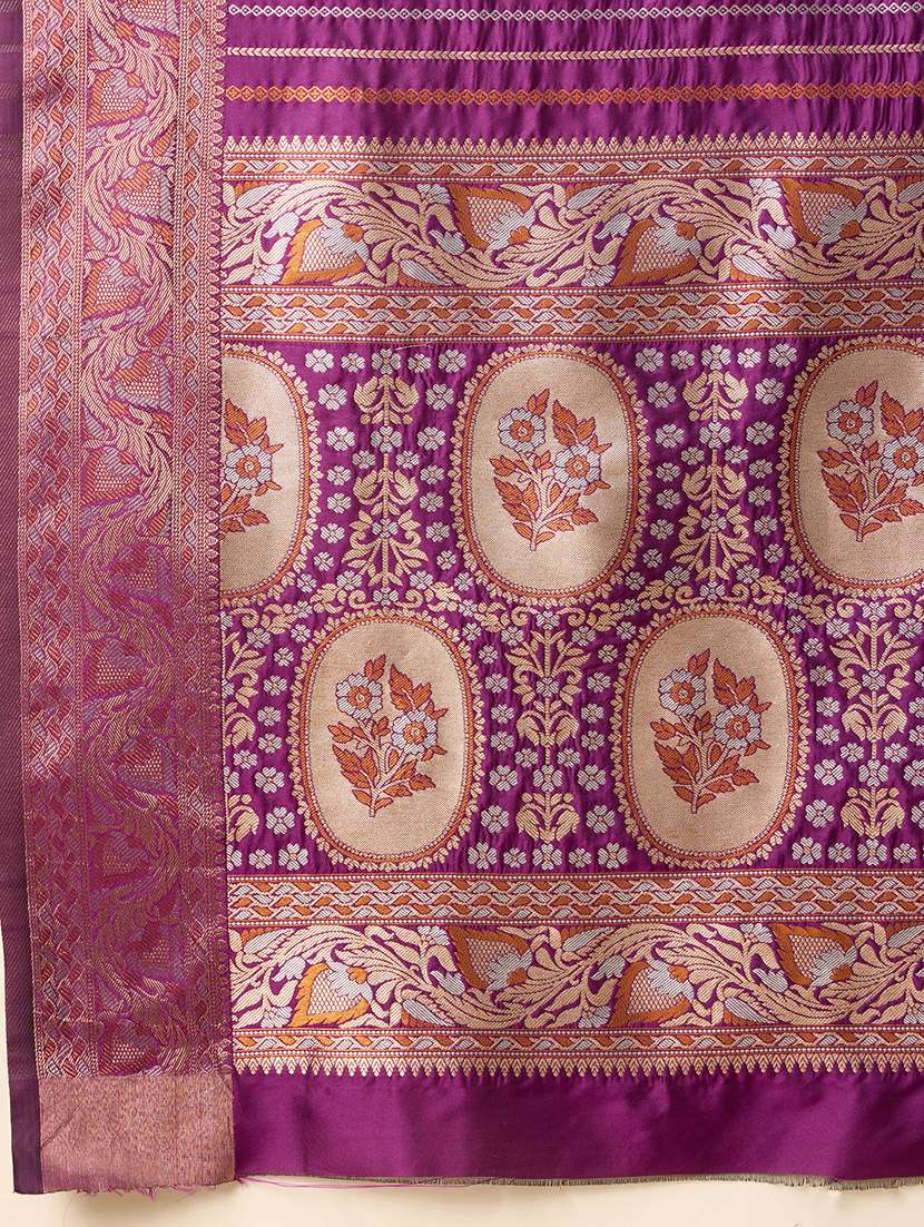 women self design banarasi saree with blouse - 22000031 -  Standard Image - 5