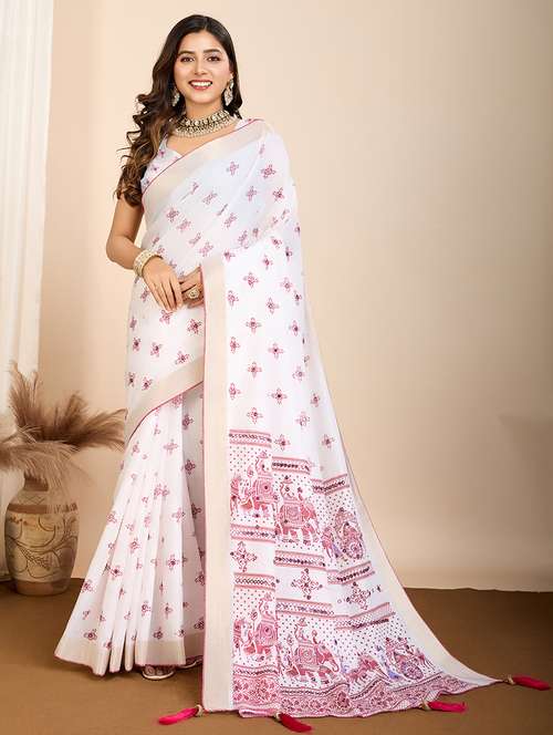 women self design bordered saree with blouse - 22000036 -  Standard Image - 0