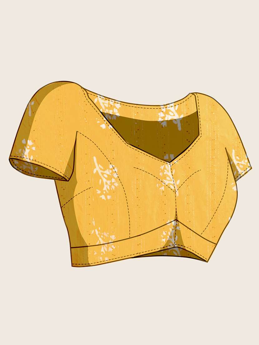 women printed casual wear saree with blouse - 22000042 - Standard Image - 5