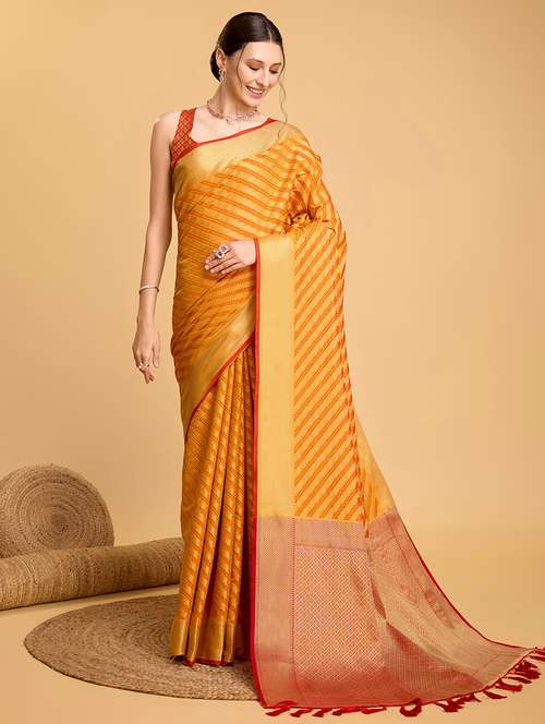 women self design banarasi saree with blouse - 22000043 -  Standard Image - 0