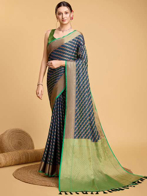women self design banarasi saree with blouse - 22000044 -  Standard Image - 0