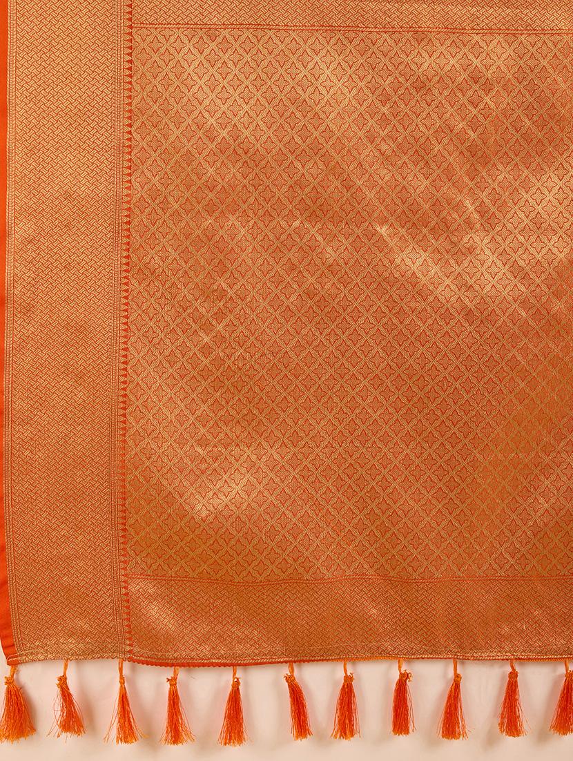 women self design banarasi saree with blouse - 22000045 - Standard Image - 5