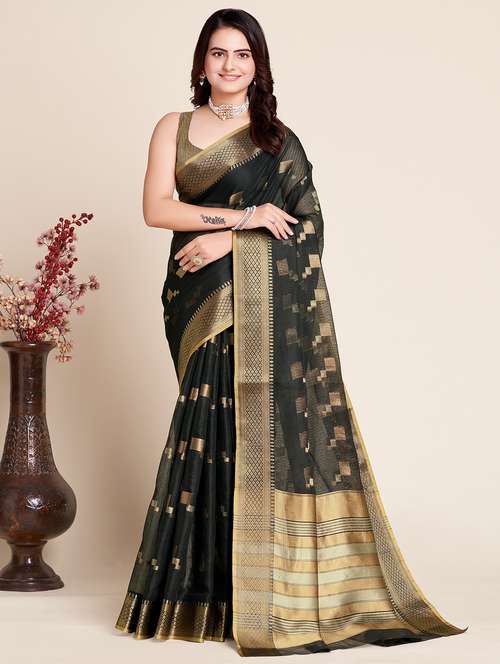 women self design bordered saree with blouse - 22000089 -  Standard Image - 0