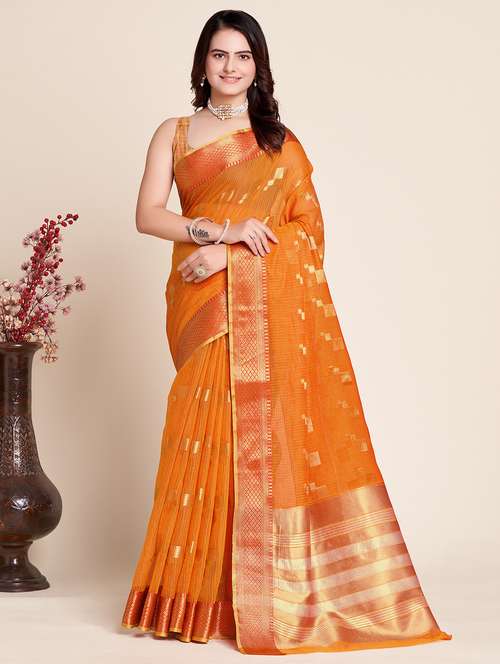 women self design bordered saree with blouse - 22000090 -  Standard Image - 0