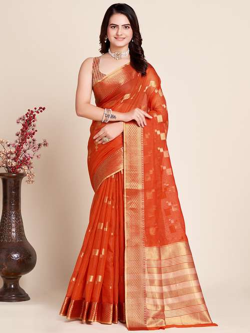 women self design bordered saree with blouse - 22000091 -  Standard Image - 0