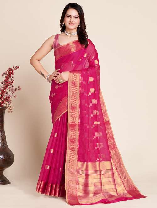 women self design bordered saree with blouse - 22000092 -  Standard Image - 0
