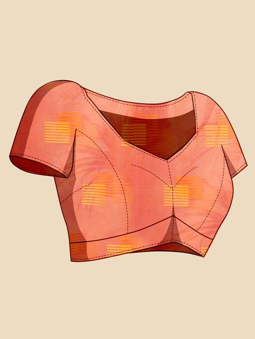 women self design  kota doria saree with blouse - 22001298 -  Standard Image - 3