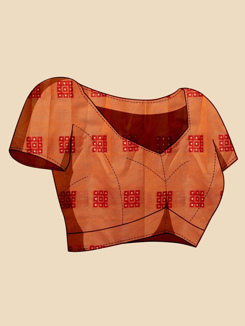 women self design kota doria saree with blouse - 22001322 - Standard Image - 3