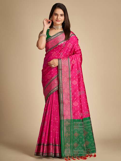 women self design patola saree with blouse - 22001333 -  Standard Image - 0