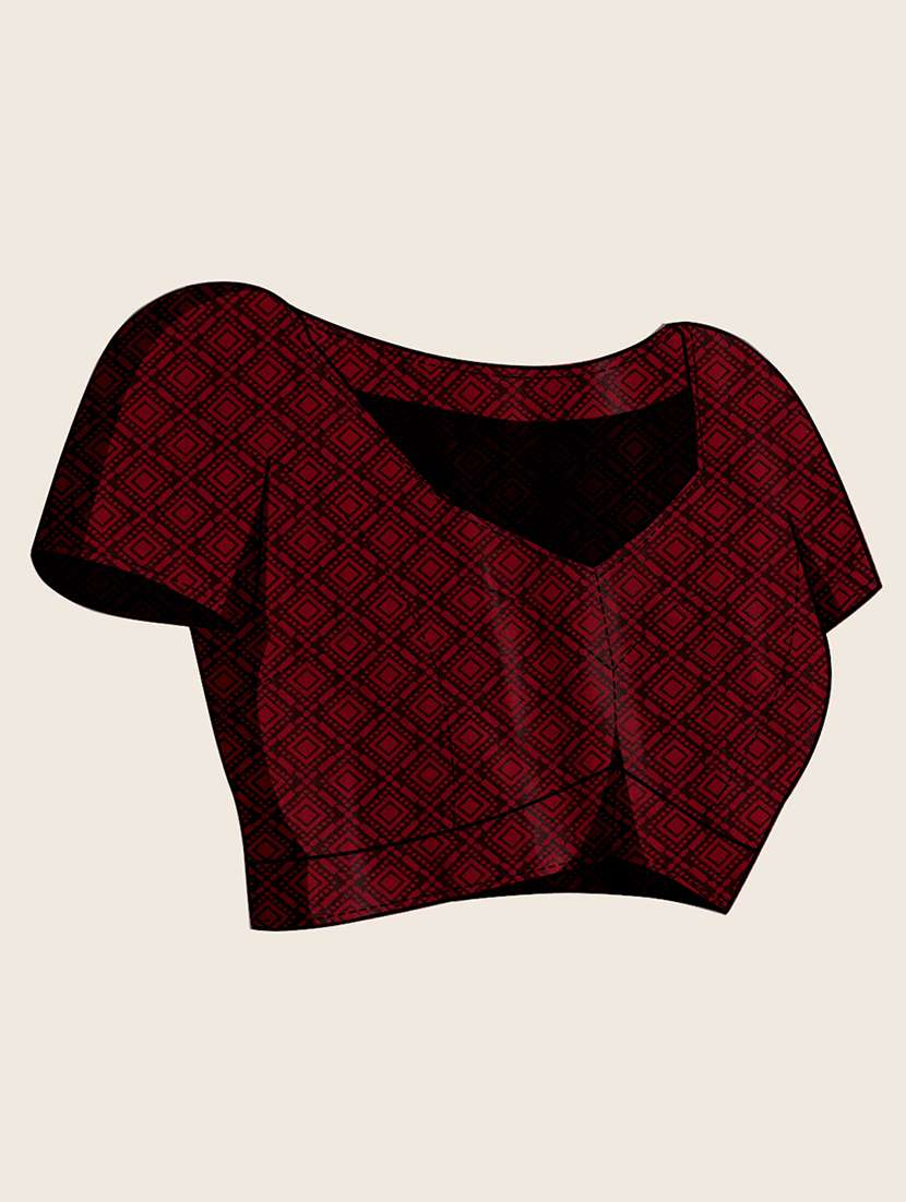 women self design banarasi saree with blouse - 22001343 -  Standard Image - 5