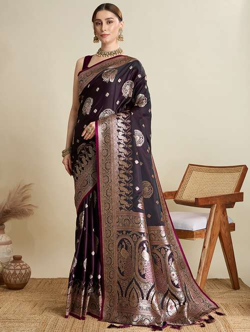 women self design banarasi saree with blouse - 22001346 -  Standard Image - 0