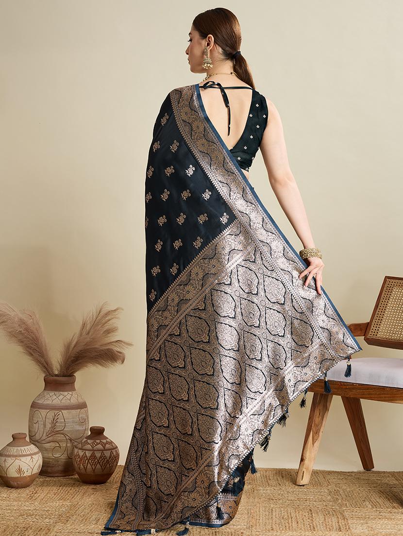 women self design banarasi saree with blouse - 22001347 - Standard Image - 3