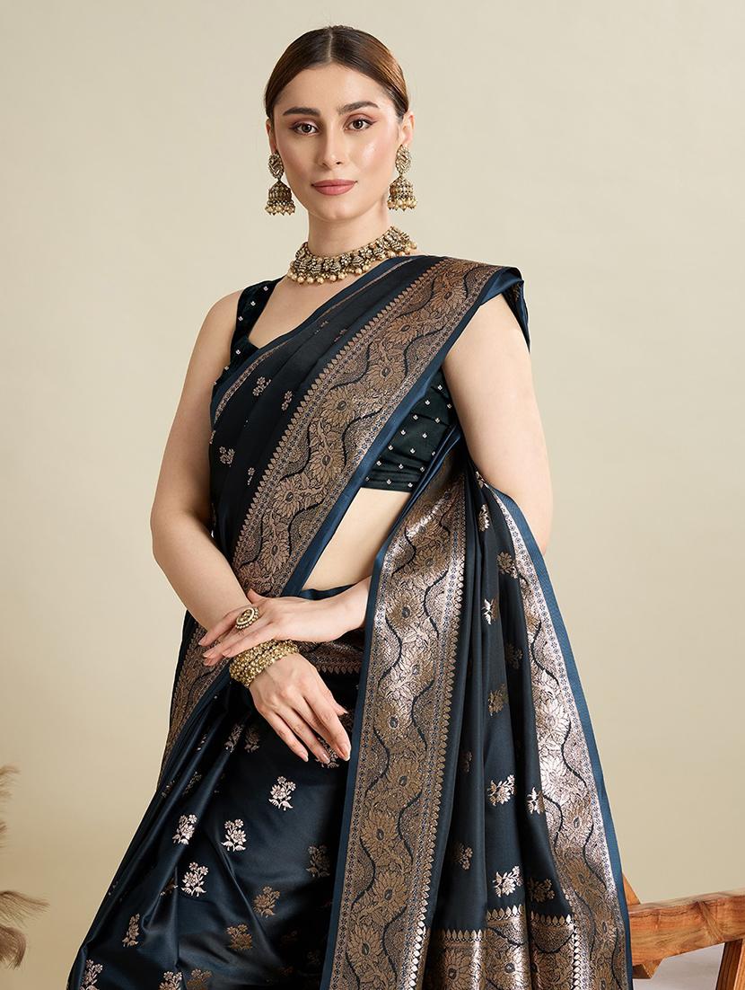 women self design banarasi saree with blouse - 22001347 - Standard Image - 5