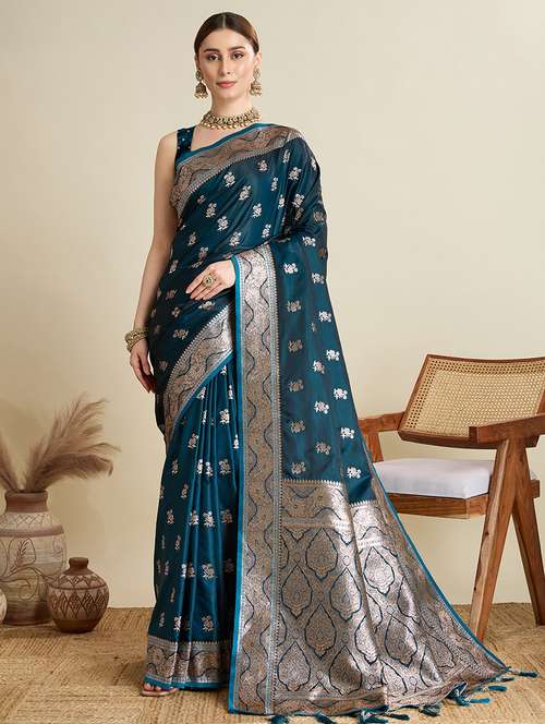 women self design banarasi saree with blouse - 22001348 - Standard Image - 0